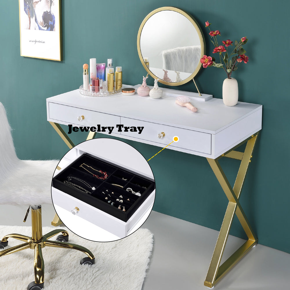 Coleen Vanity Desk W/Mirror & Jewelry Tray image 28