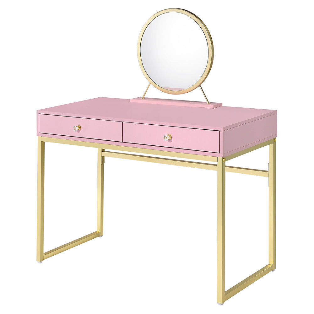 Coleen Vanity Desk W/Mirror & Jewelry Tray image 14