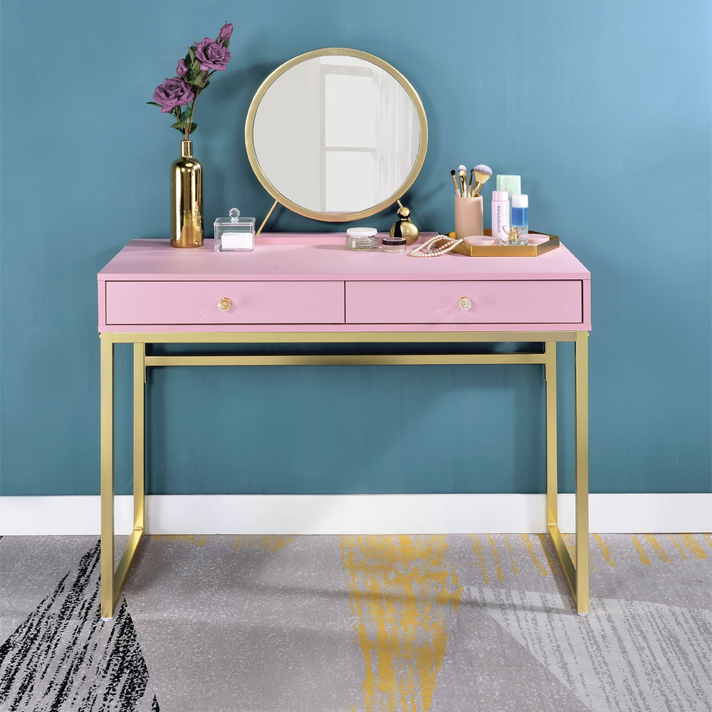 Coleen Vanity Desk W/Mirror & Jewelry Tray image 13