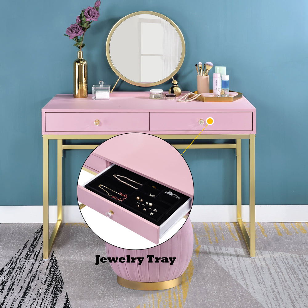 Coleen Vanity Desk W/Mirror & Jewelry Tray image 20