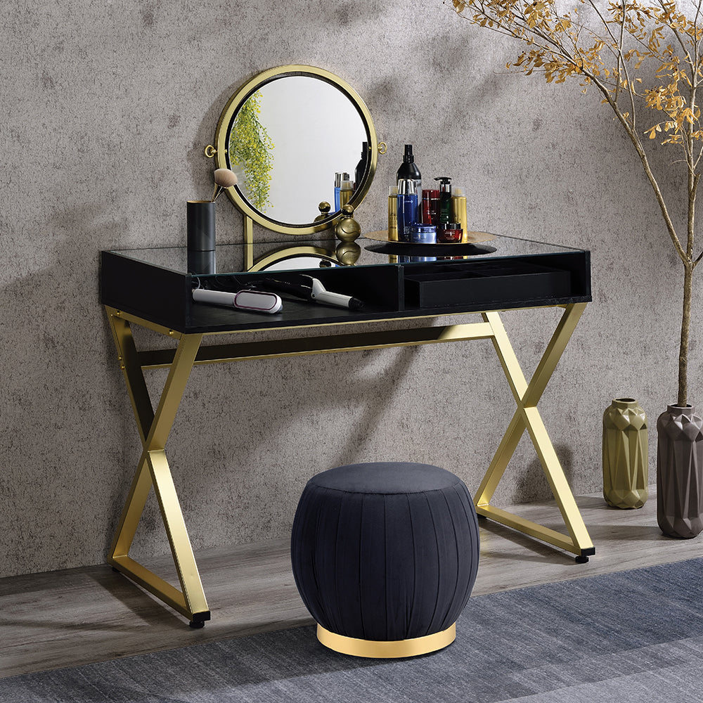 Coleen Vanity Desk W/Mirror & Jewelry Tray image 11
