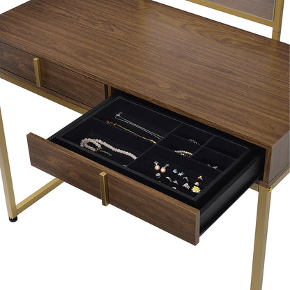 Coleen Vanity Desk W/Mirror & Jewelry Tray image 4