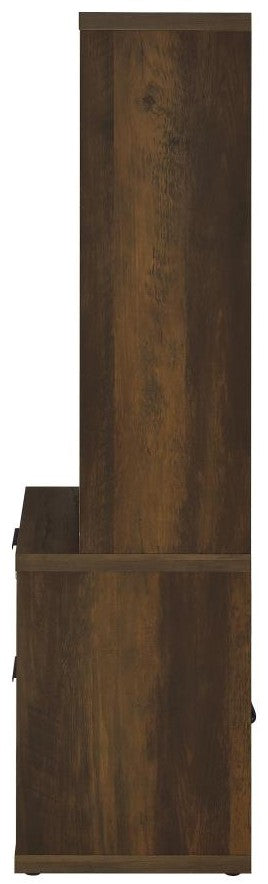 Coaster Westpark Dark Pine bookcase side view