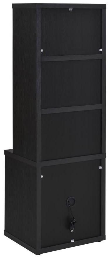Coaster Westpark Black bookcase rear view