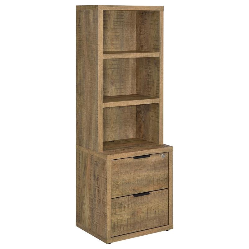 Coaster Westpark Mango Bookcase with USB and Lockable Drawer - Single Bookcase