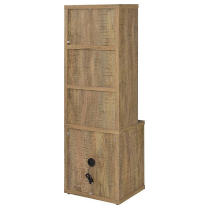 Coaster Westpark Mango bookcase rear angled view