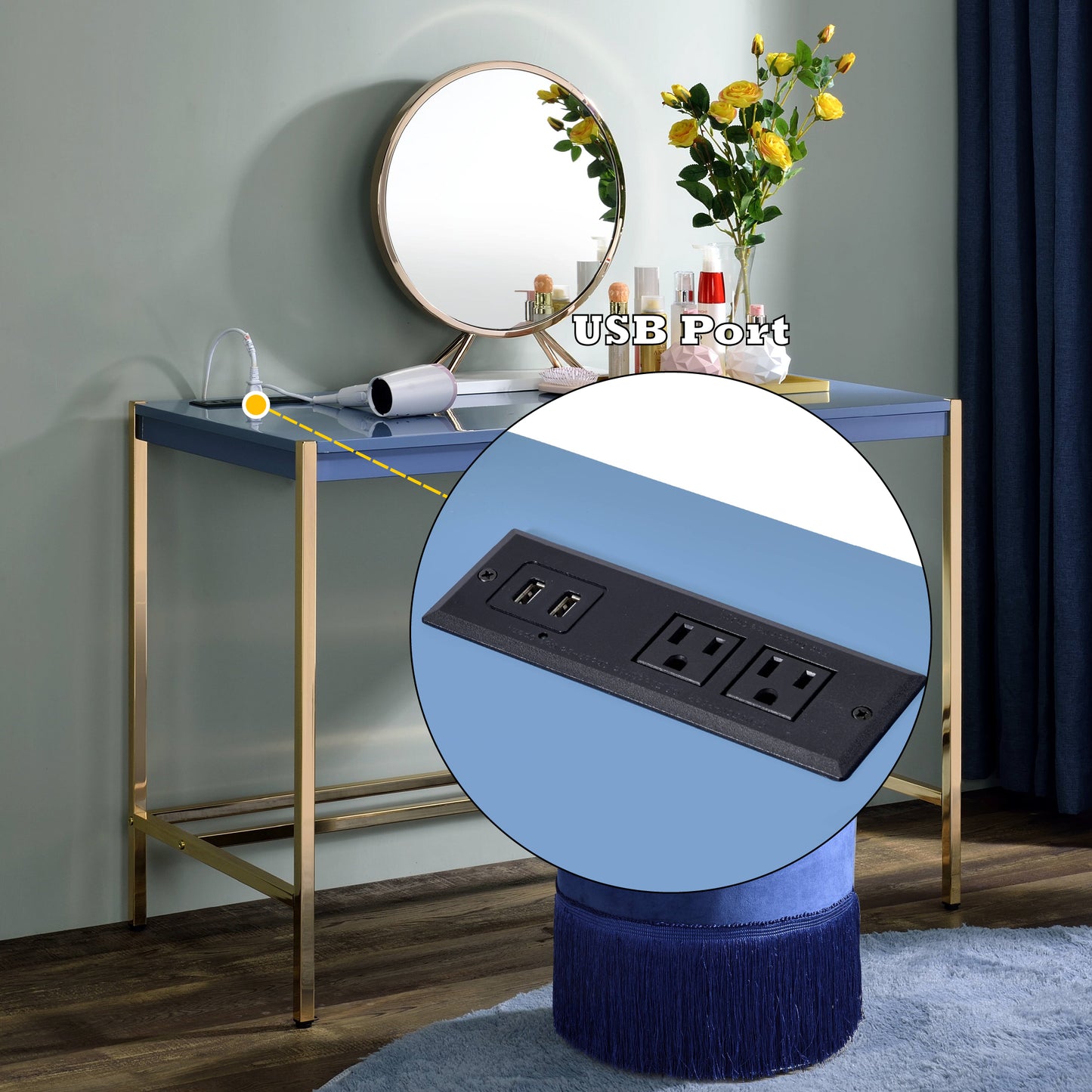 Midriaks Writing Desk W/USB image 10
